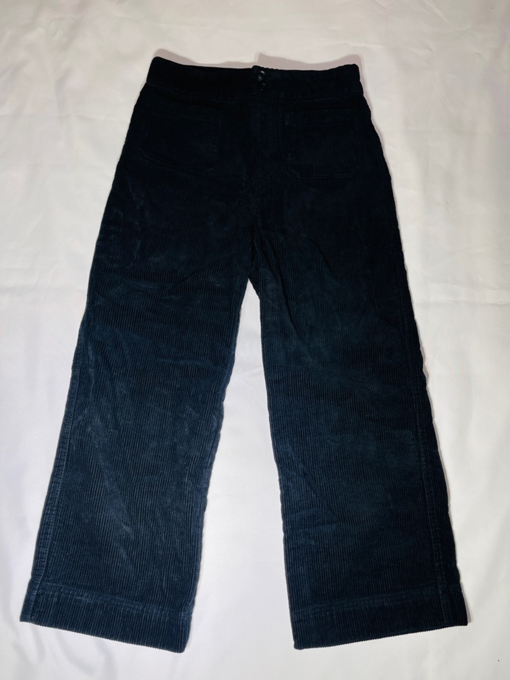Marine Layer Dark Navy Corduroy Wide-Leg Jeans